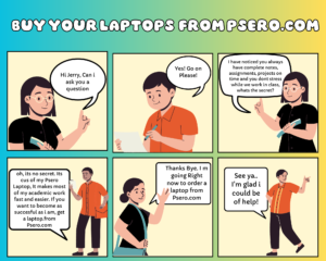 Students learning with laptops