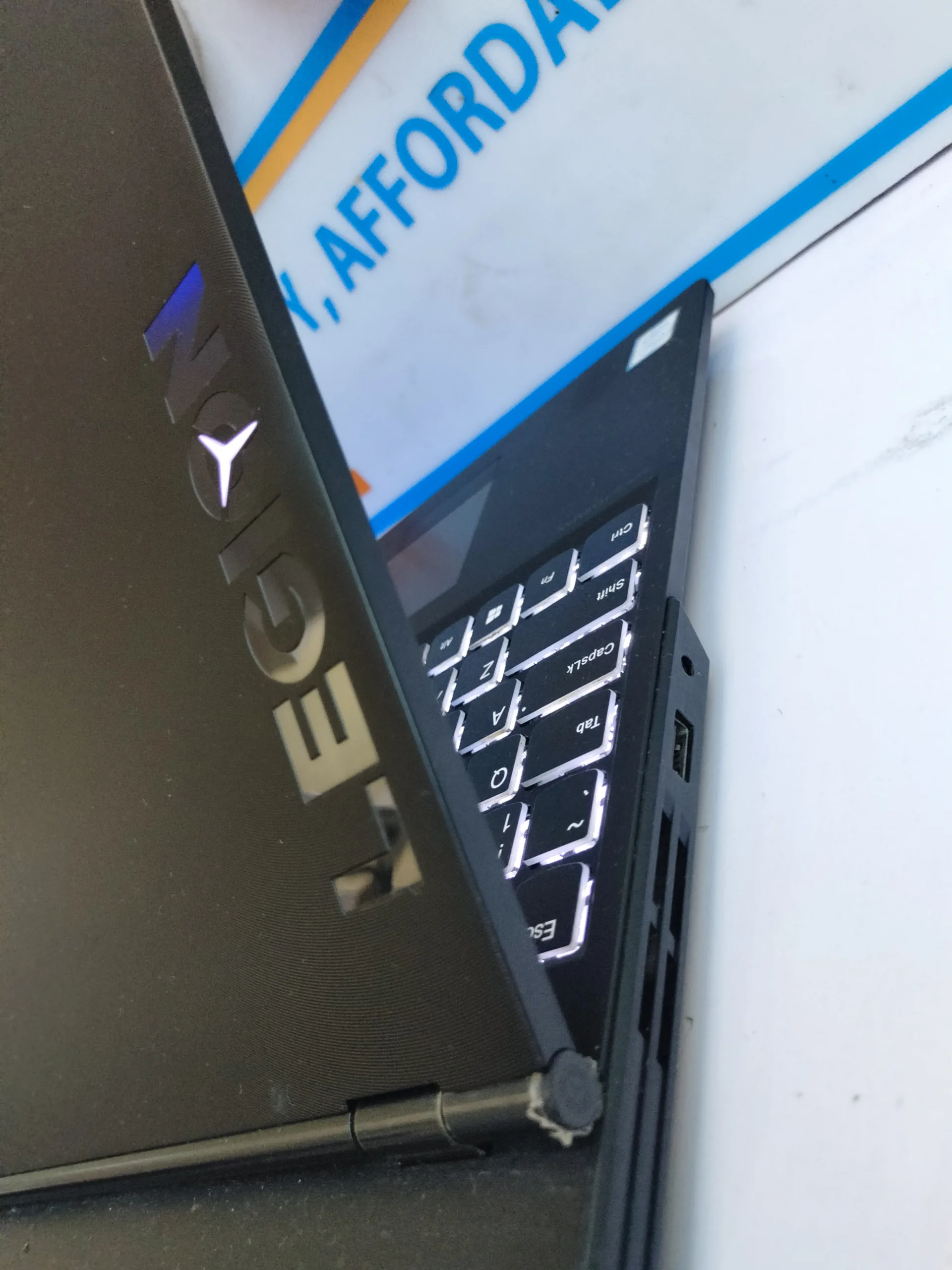 UK Used Lenovo Legion 81SX, Gaming Intel core i5, 9th Gen, 1tb SSD and 32gb ram, Keyboard light - Image 7