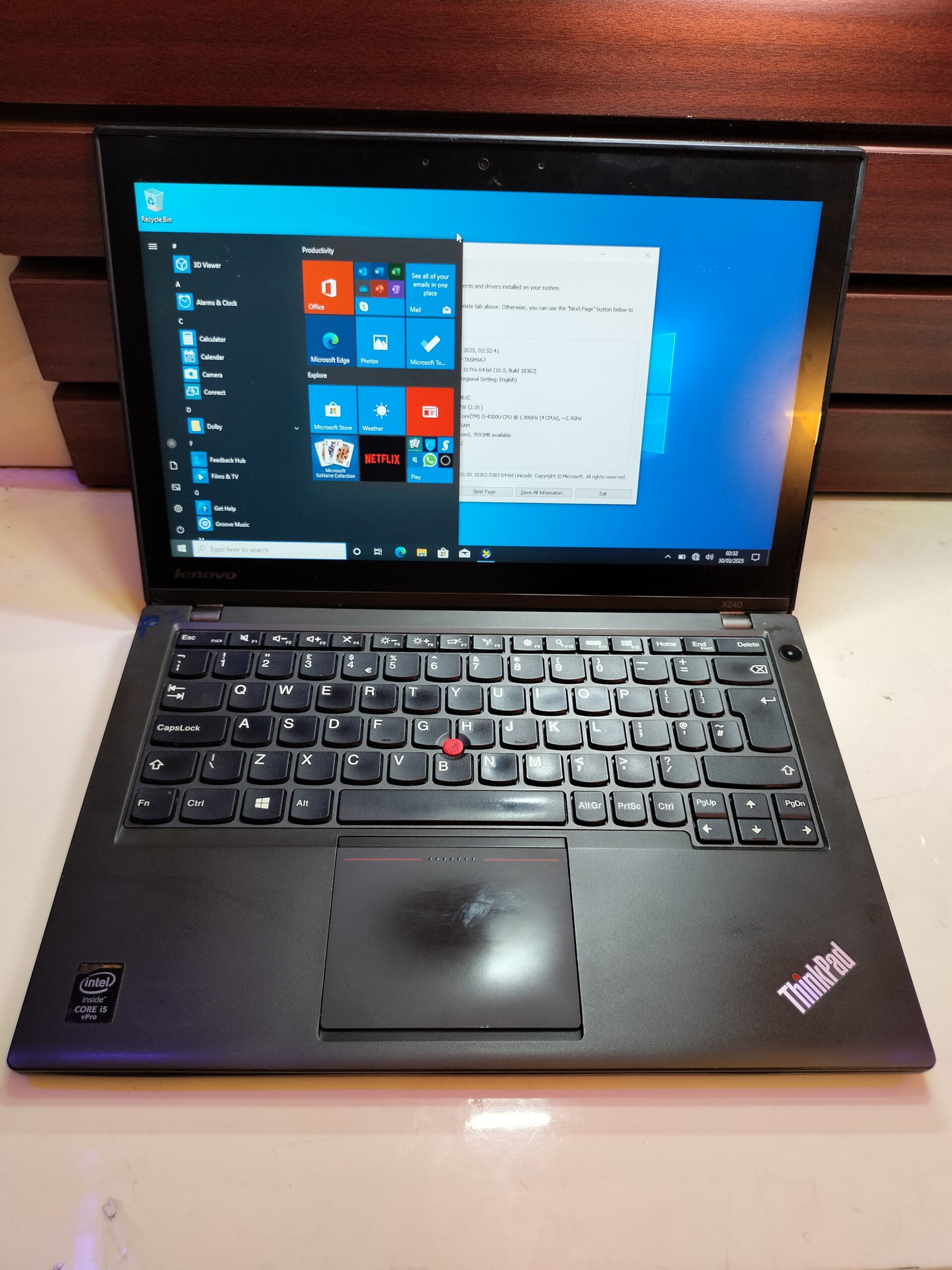 Lenovo Thinkpad X240 Laptop - Touchscreen - Core i5 - 500GB HDD - 8 Ram
