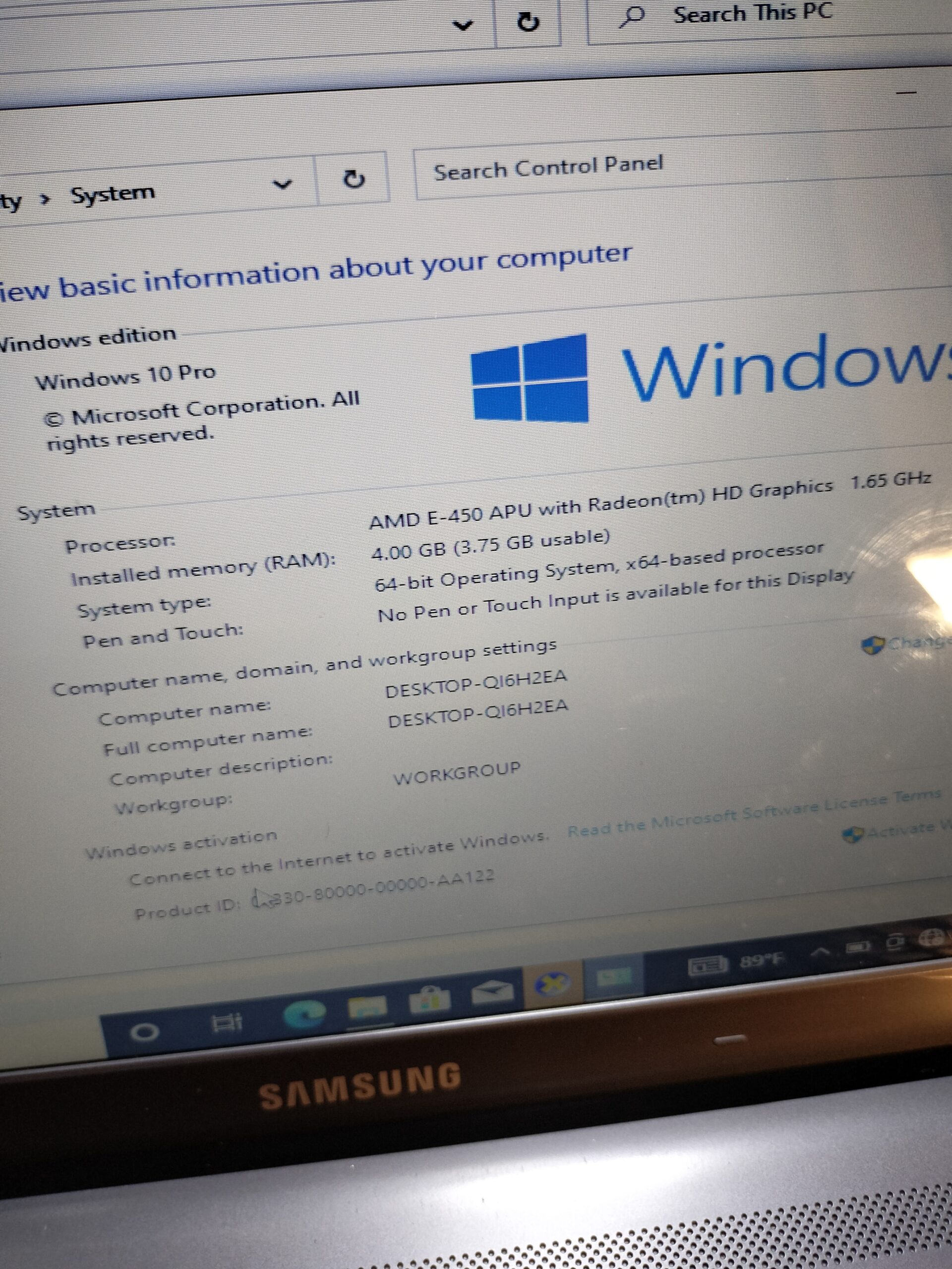 Samsung RV415/R515 - 250GB HDD - 4GB Ram - AMD - Windows 10 Pro - Image 9