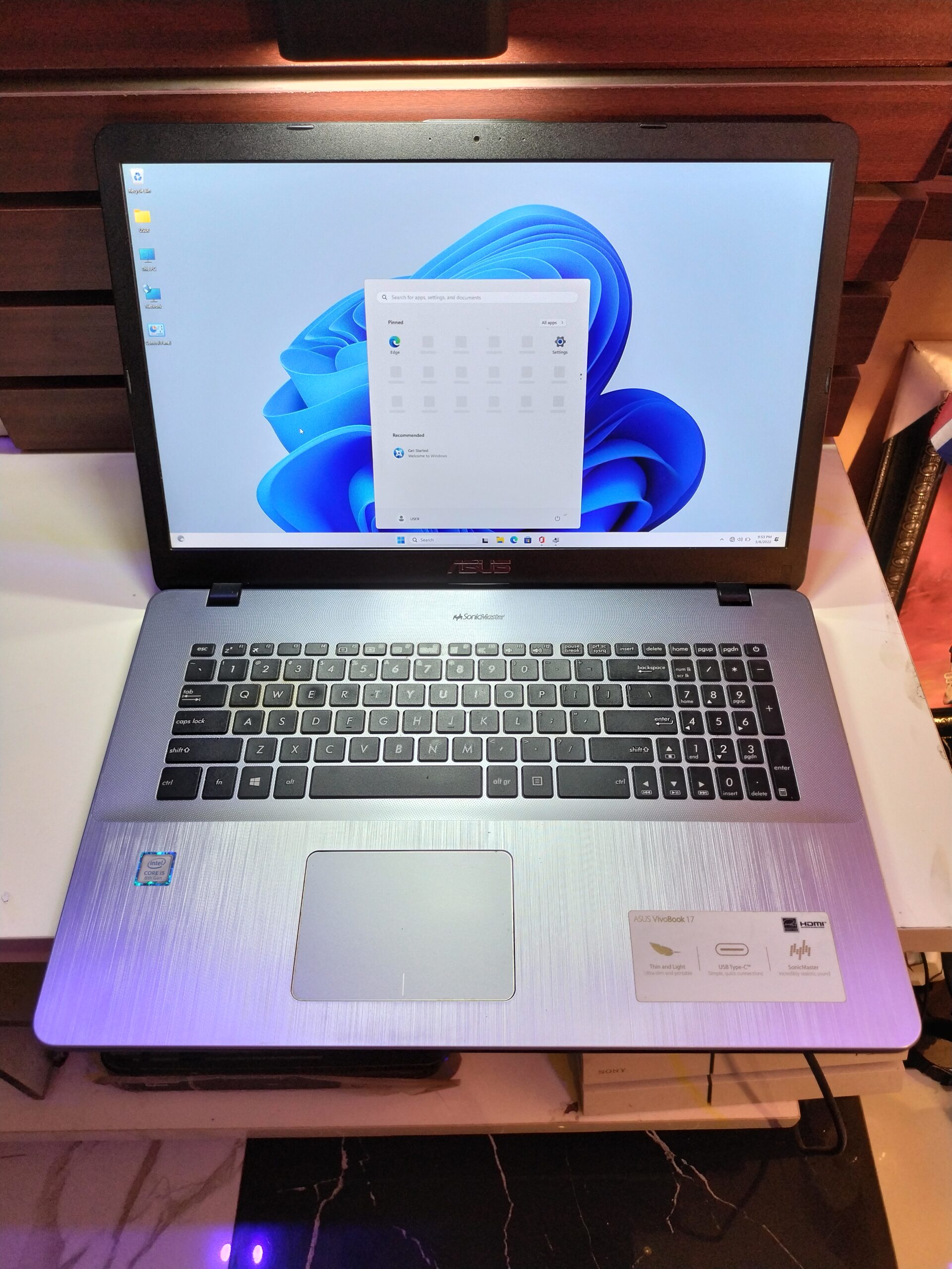 Asus Vivobook 17Β - 8th Gen - Core i5 - 8GB Ram - 256GB SSD - Windows 11 Pro - Image 11