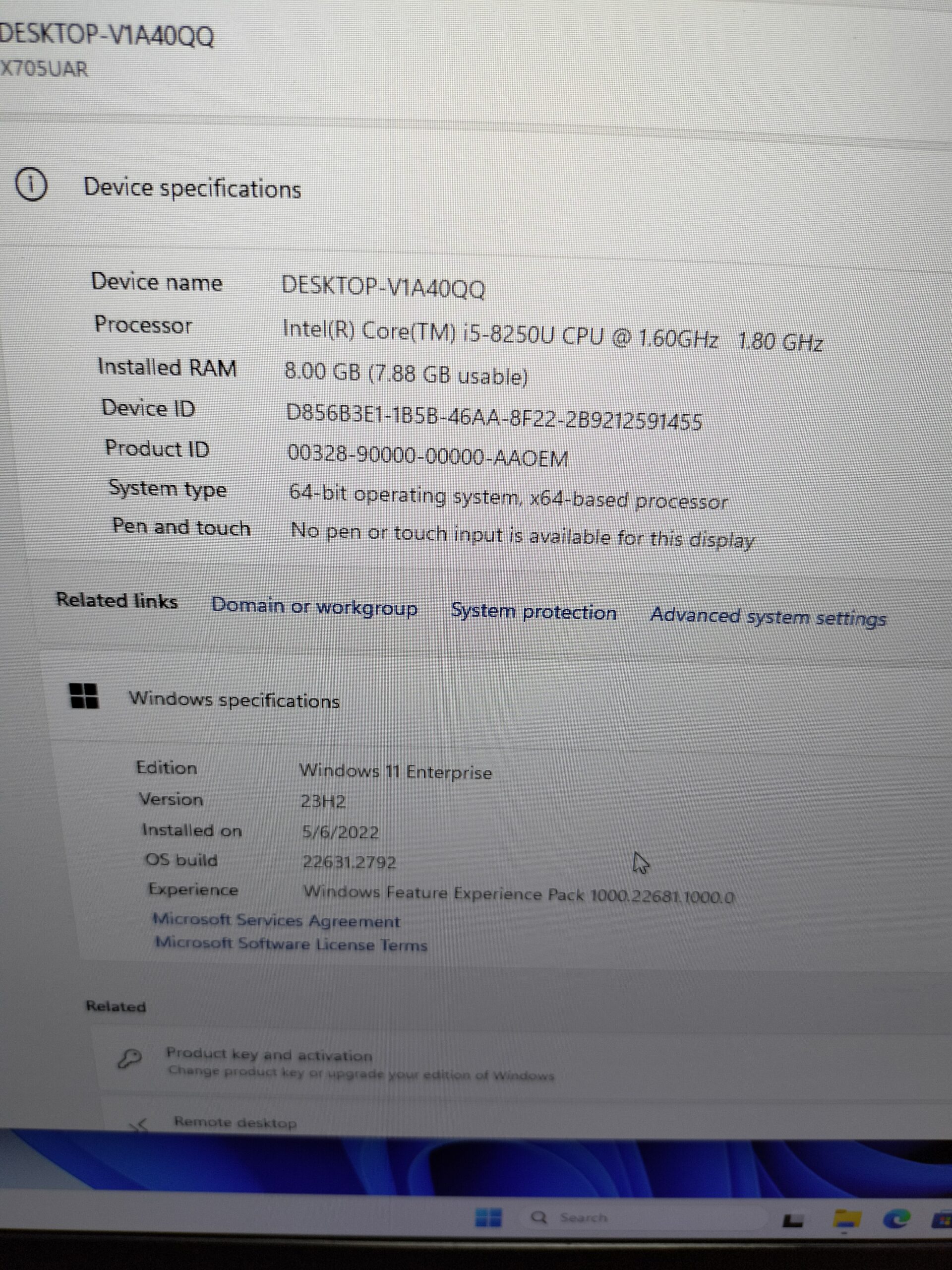 Asus Vivobook 17Β - 8th Gen - Core i5 - 8GB Ram - 256GB SSD - Windows 11 Pro - Image 15