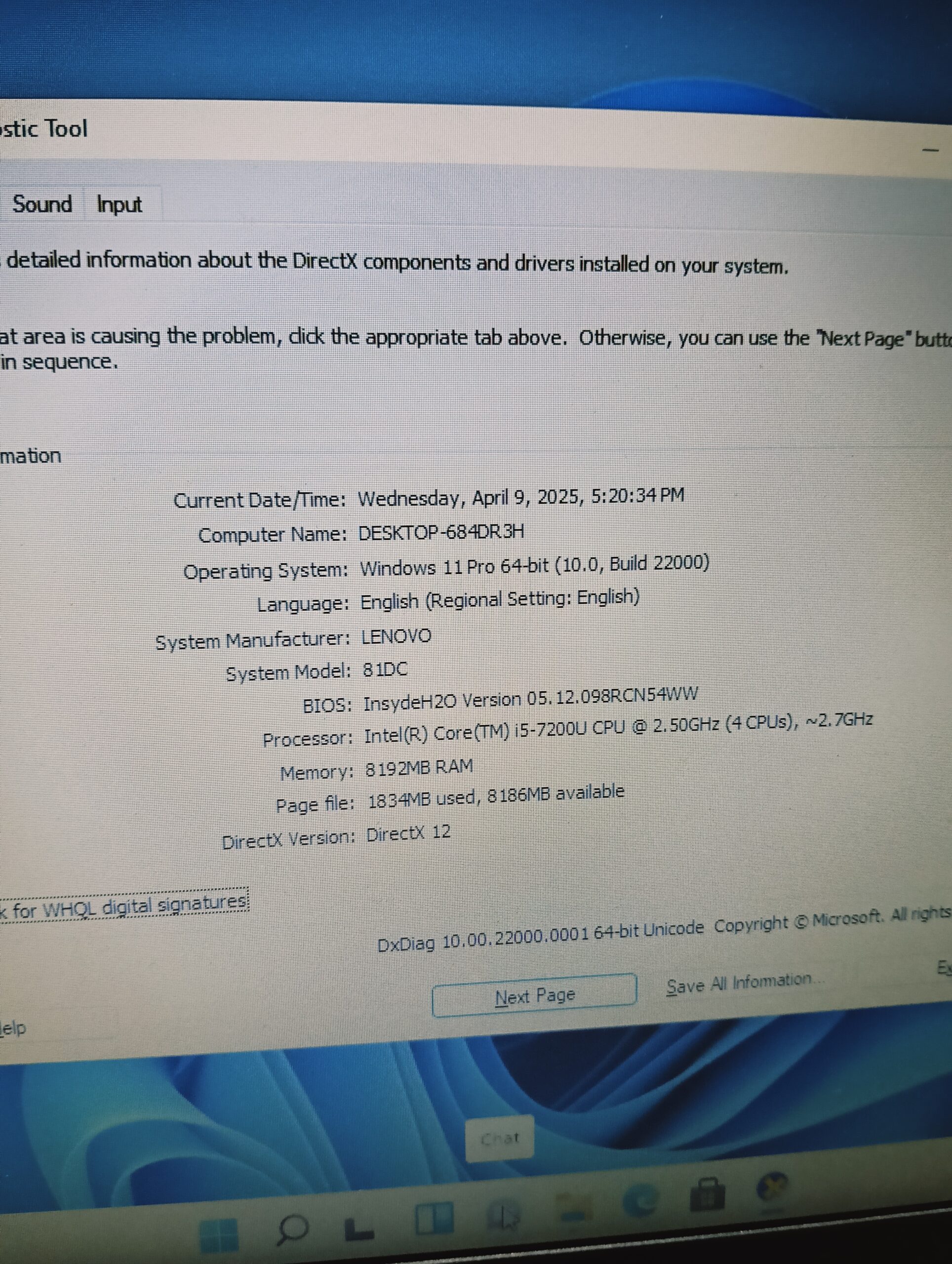 Lenovo IdeaPad 81DC - Core i5 (2.7GHz) - 7th Gen - 256GB SSD - 8GB Ram - Image 7