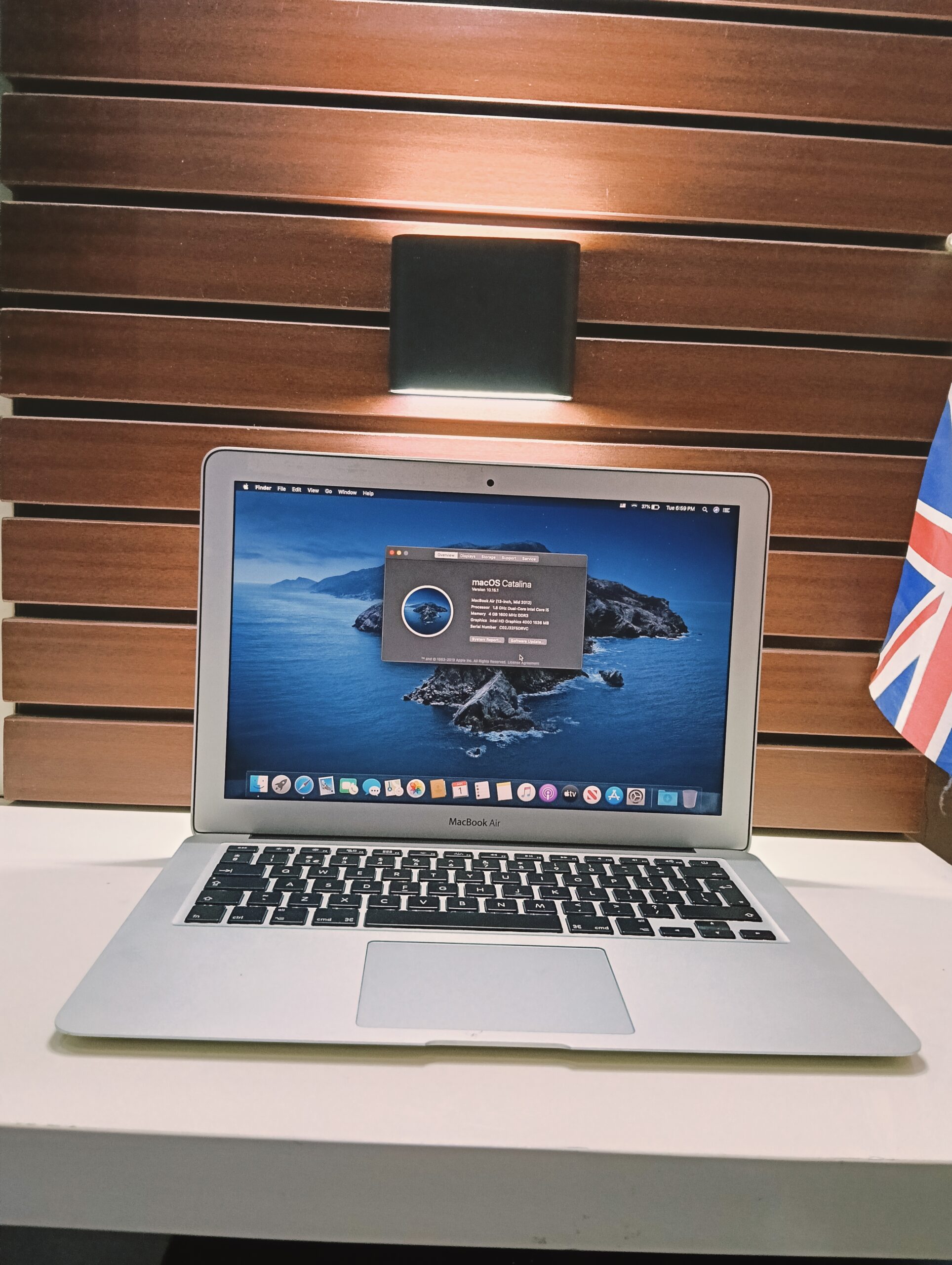 Apple MacBook Air 2012 – Intel Core i5 (1.8GHz) – 128GB SSD – 4GB Ram – Keyboard Light - Apple Logo Light - Image 8