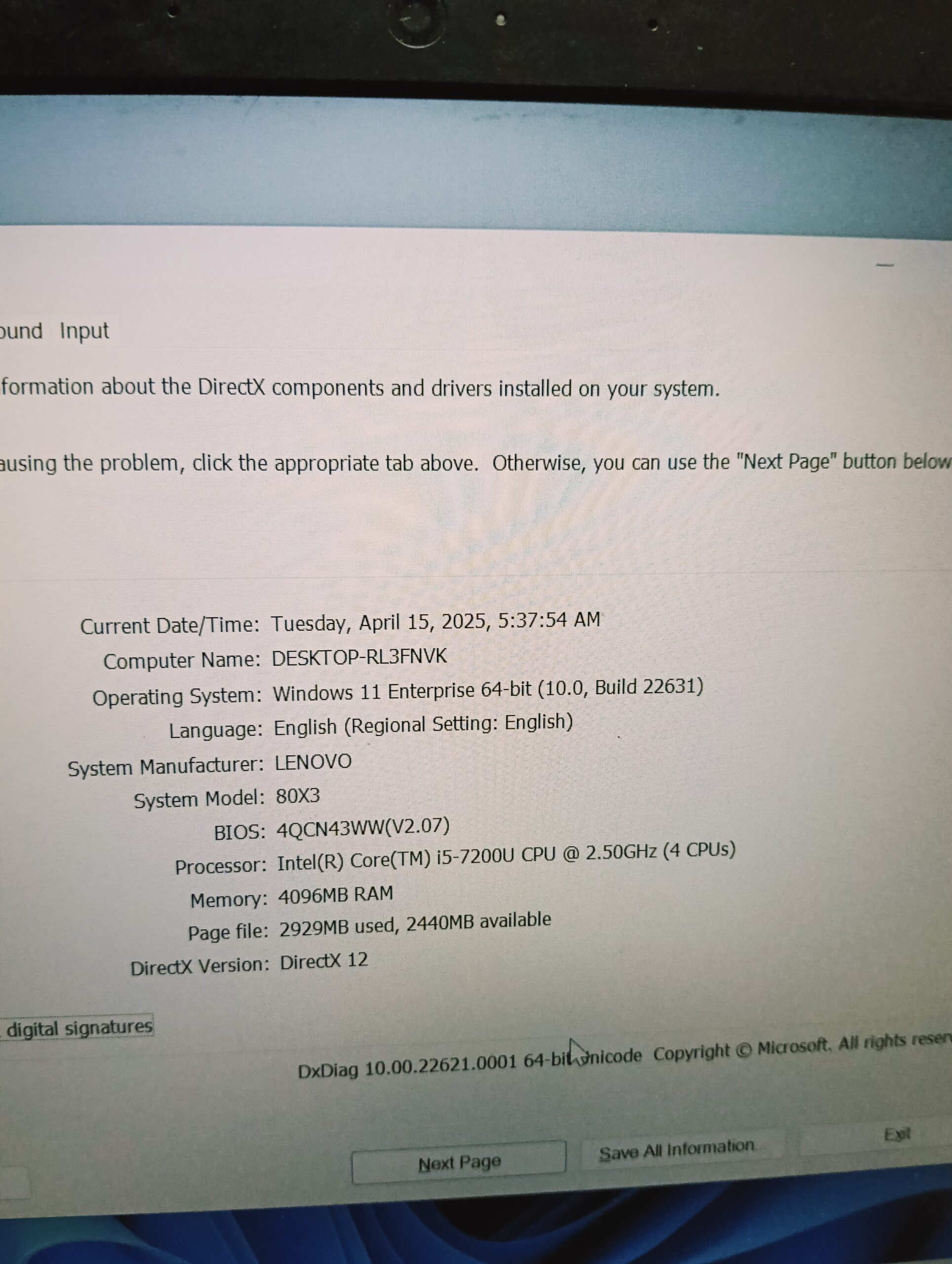 Lenovo IdeaPad 80x3 - Intel Core i5 (2.7GHz) - 7th Gen - 1TB SSD - 8GB Ram - 2GB Dedicated Graphics - Image 10