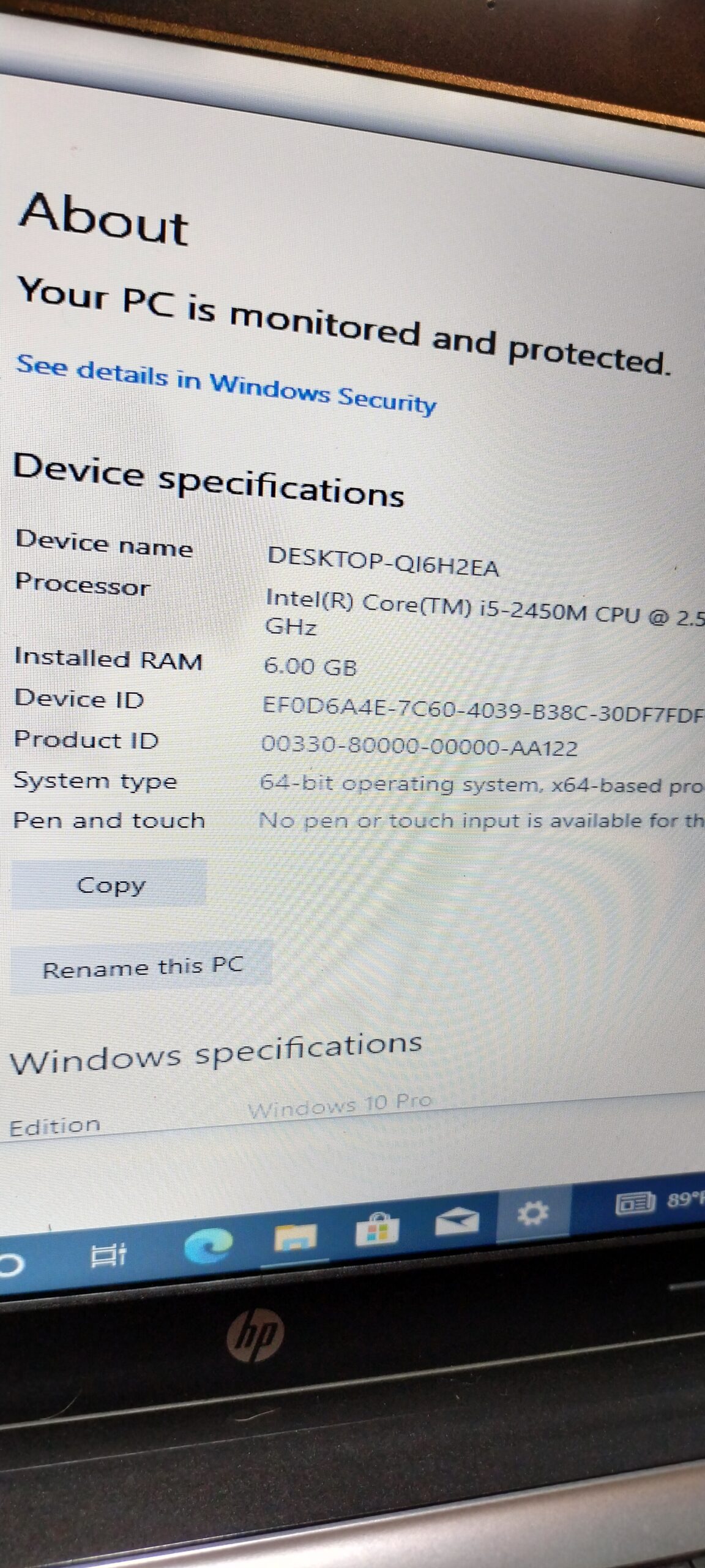 HP Pavilion G6 – Intel core i5(2.5GHz) – 750GB HDD – 6GB Ram – Windows 10 Pro( 64 bit ) - Image 8