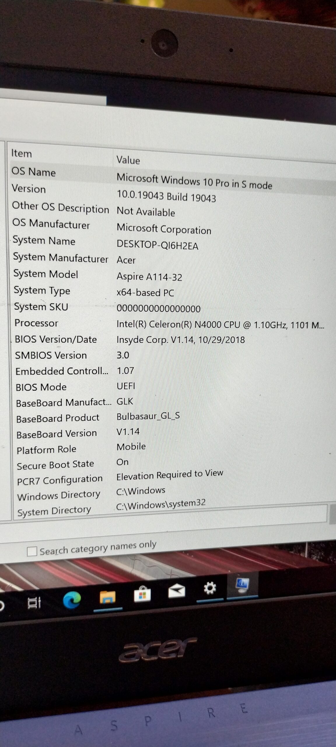 Acer Aspire A114 32 – Intel (2.1GHz) – Ultra Slim– 64GB SSD – 4GB Ram – 2GB Total Graphics - 1920 by 1080 resolution - 8hrs backup - Image 15