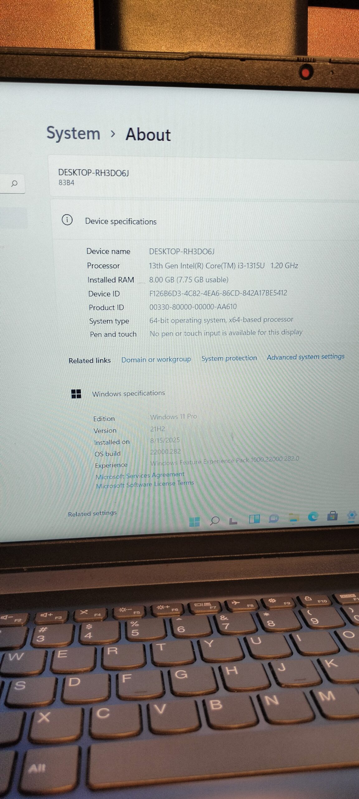 Lenovo IdeaPad 3-15IML05 – Intel Core i3 (2.1GHz) – 10th Gen – 256GB SSD – 4GB Ram – Windows 11 Pro - Image 16