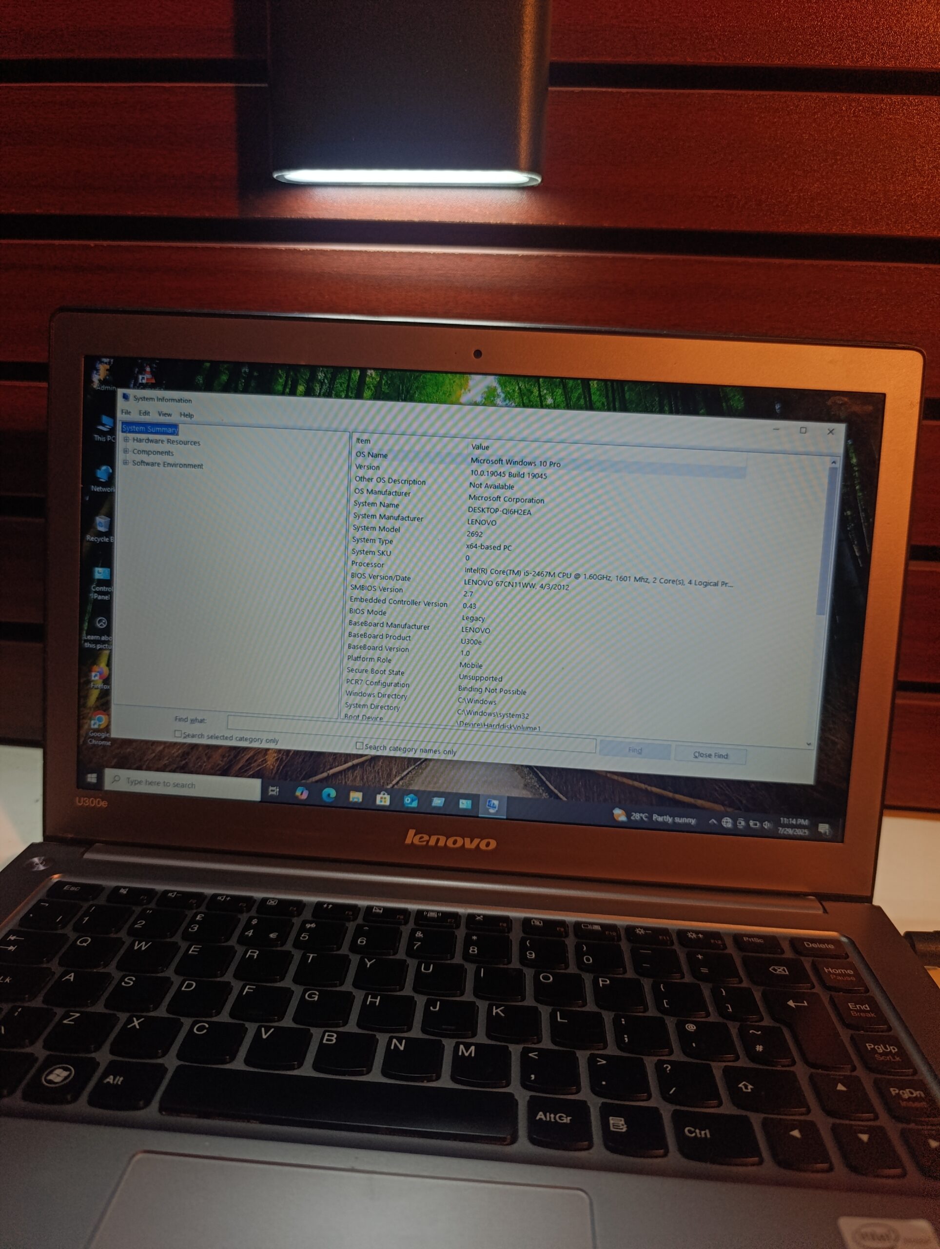 Lenovo U300E – Intel Core i5 (1.6GHz) – 200GB SSD – 4GB Ram – Windows 10 Pro - Image 7