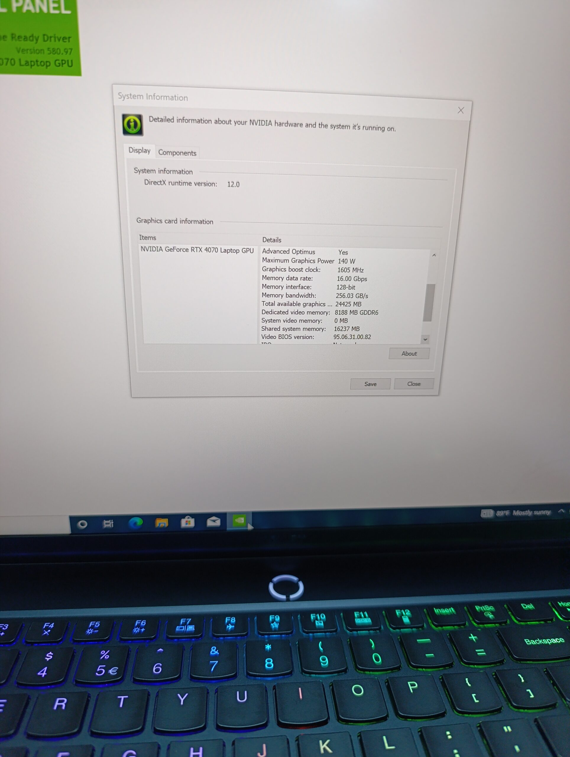 Legion 7i - Gaming Laptop – Core i9 14th Gen (2.2 GHz) – 32gb Ram – 1TB Hard Drive – 8GB Dedicated Graphics - Image 4