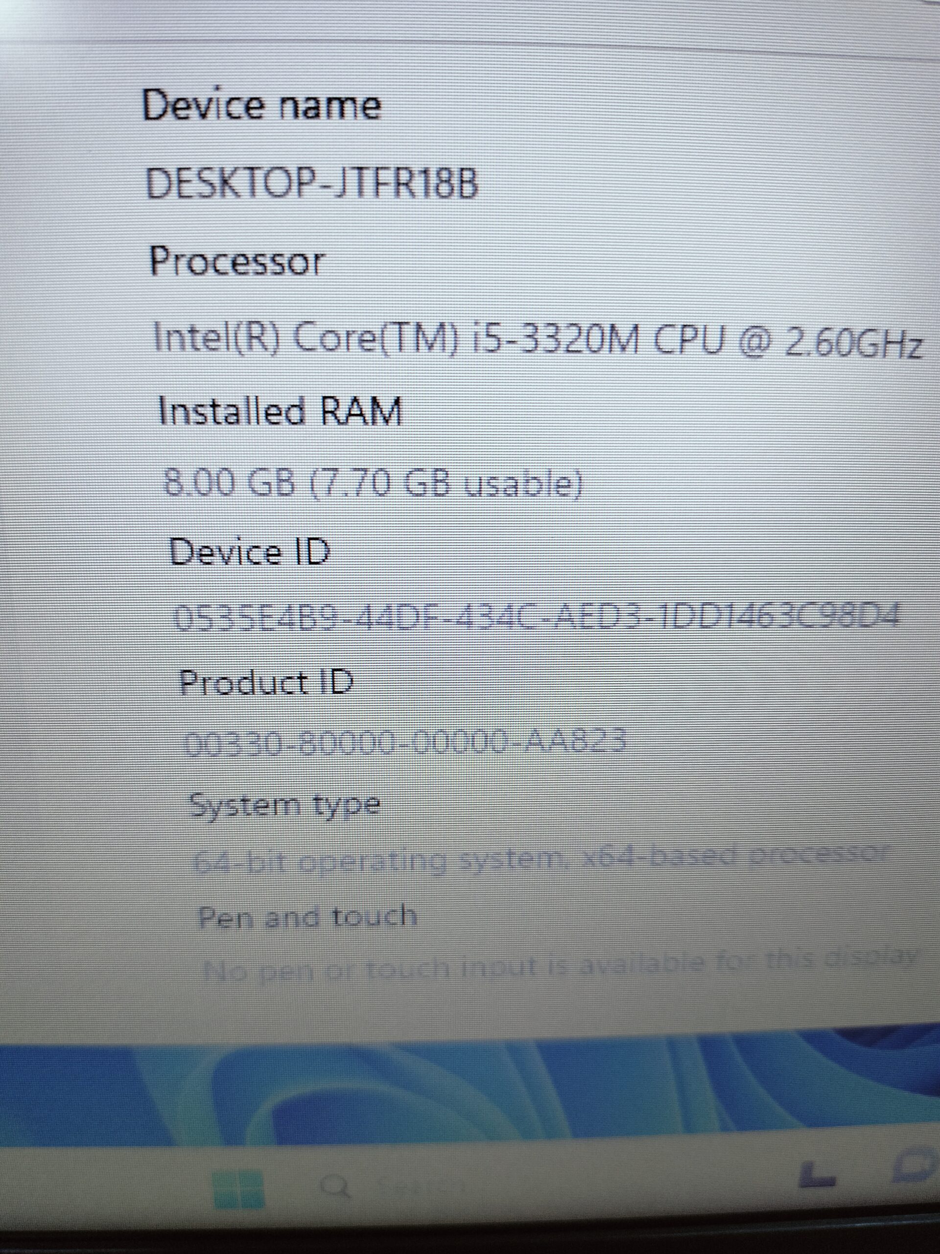 Lenovo Thinkpad x230 (2324BF4)- Intel Core i5 @ 2.60ghz – 256GB SSD – 8GB RAM – HDMI – 2GB total graphics-Finger print sensor-keyboard light - Image 3