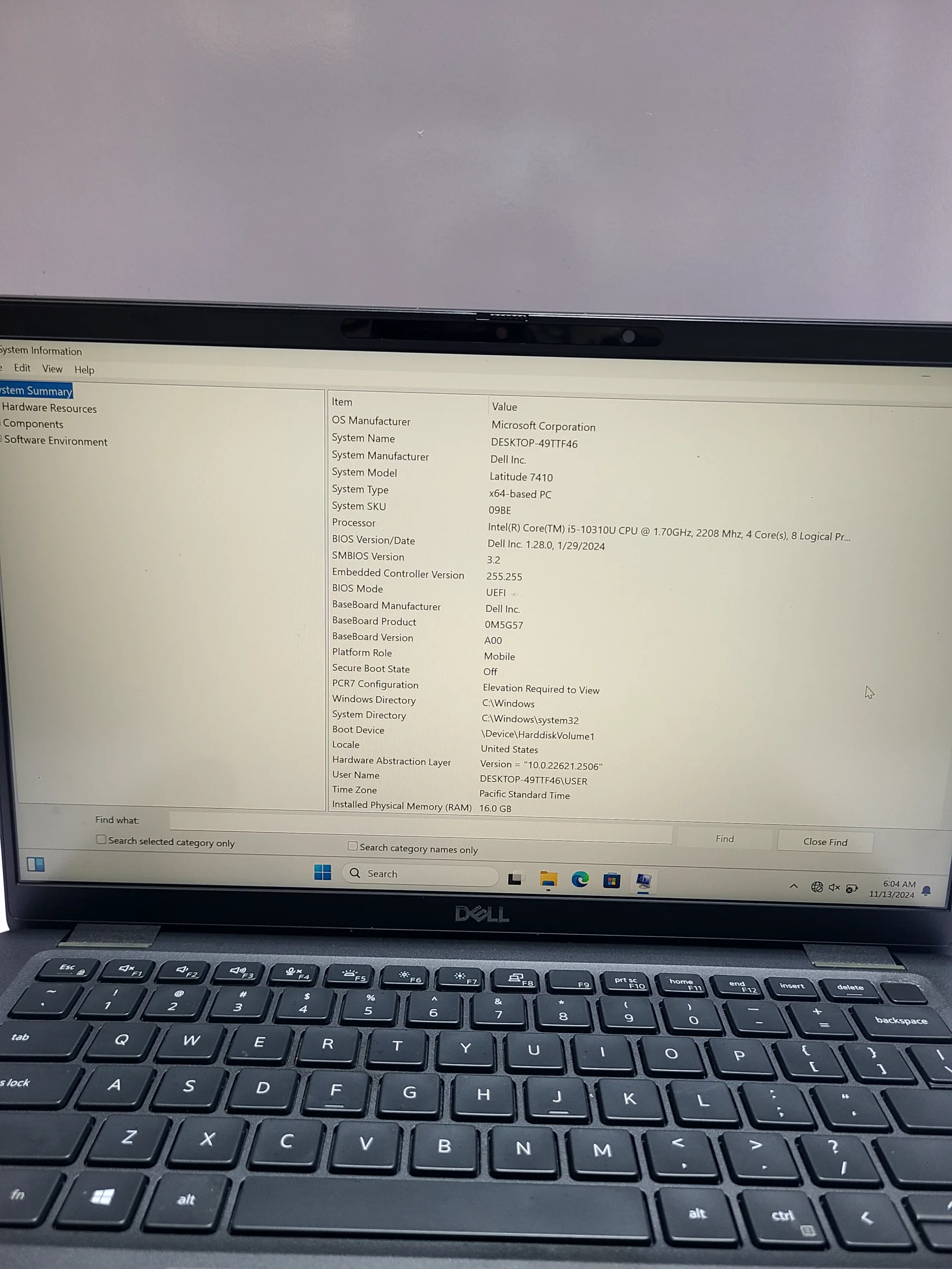 Dell Latitude 7410 - Intel Core I5-10310U - 256 SSD - 16GB RAM. - Image 9