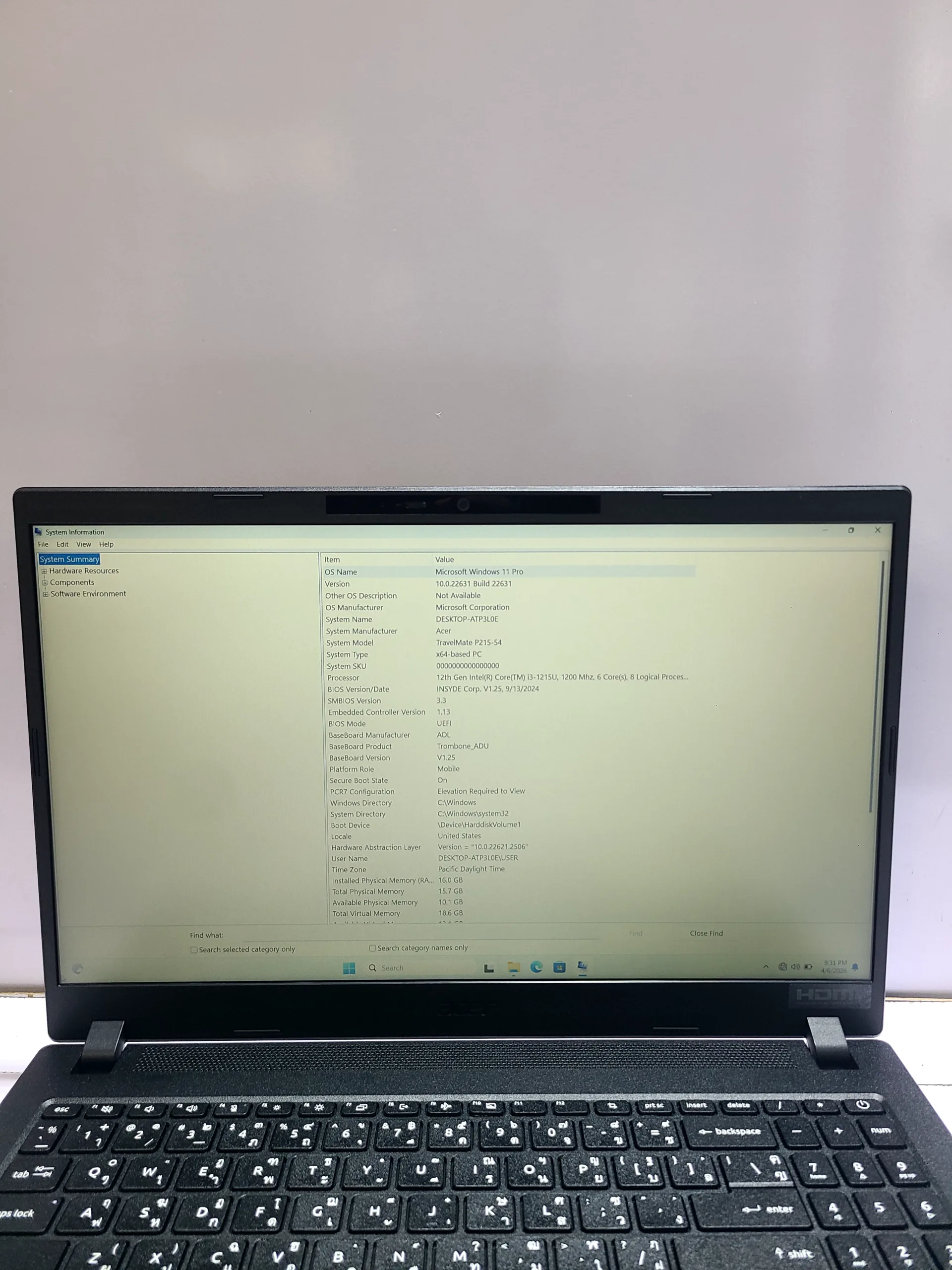 Acer TravelMate P2 (TMP215-54) - Intel Core i3-1215U - 512 SSD - 16GB RAM. - Image 11