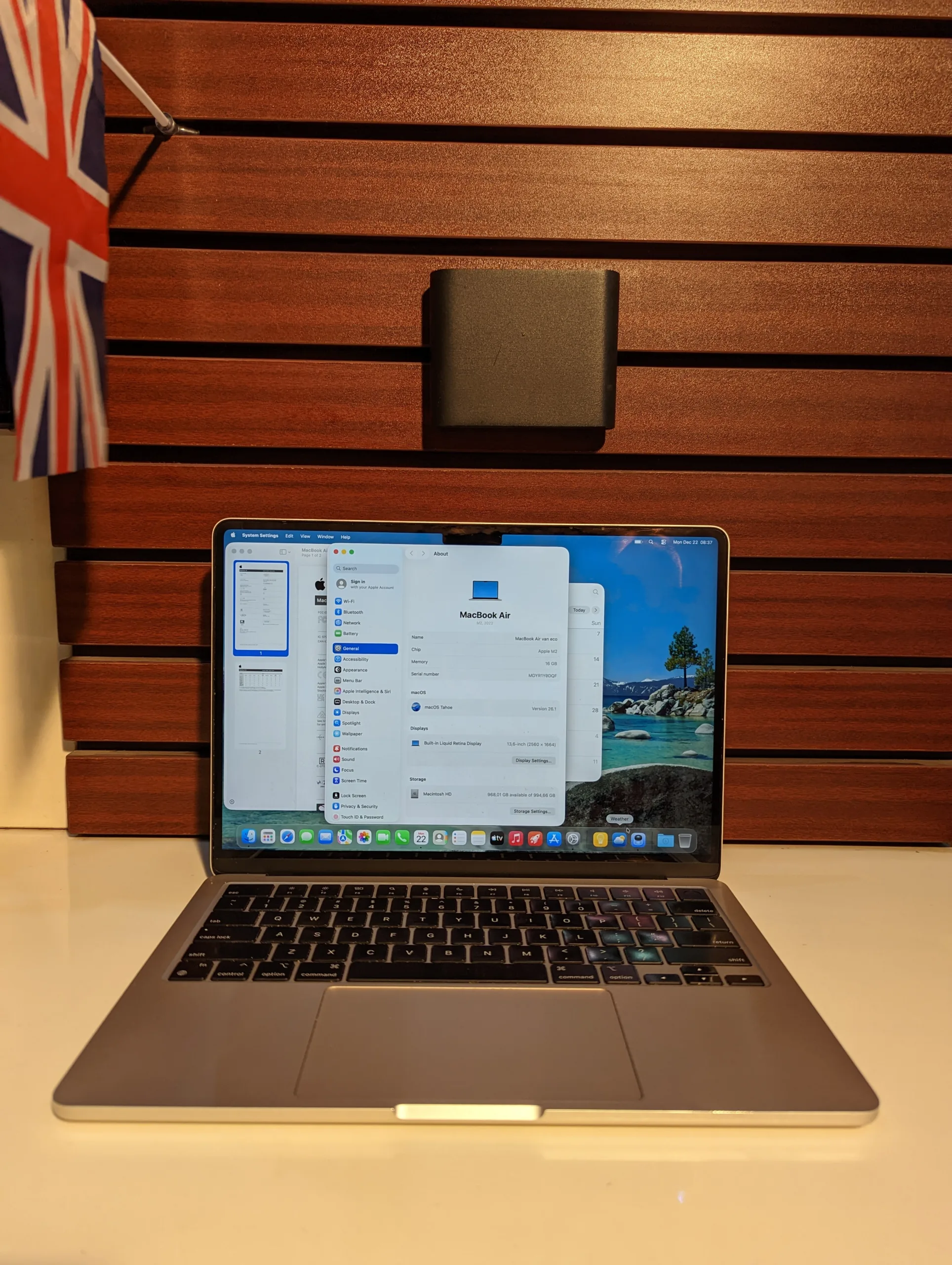 APPLE MACBOOK AIR VAN ECO 2022_M2 CHIP_ 16GB RAM _1TB SSD_TAHOE 26.1
