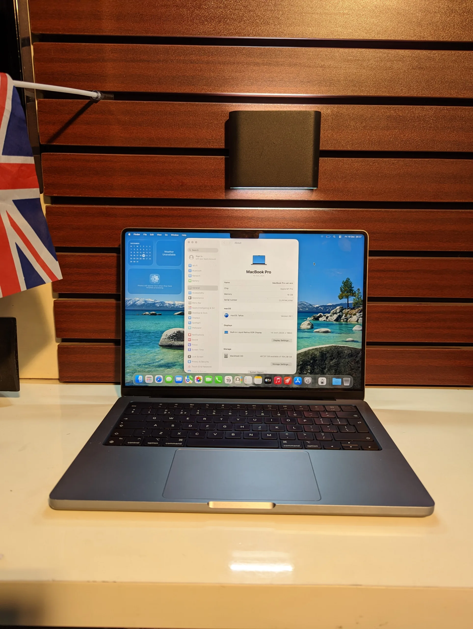 Apple Macbook Pro -M1 8core – 512gb Ssd – 16gb Ram- 14 Inches Display – Tahoe 26.1