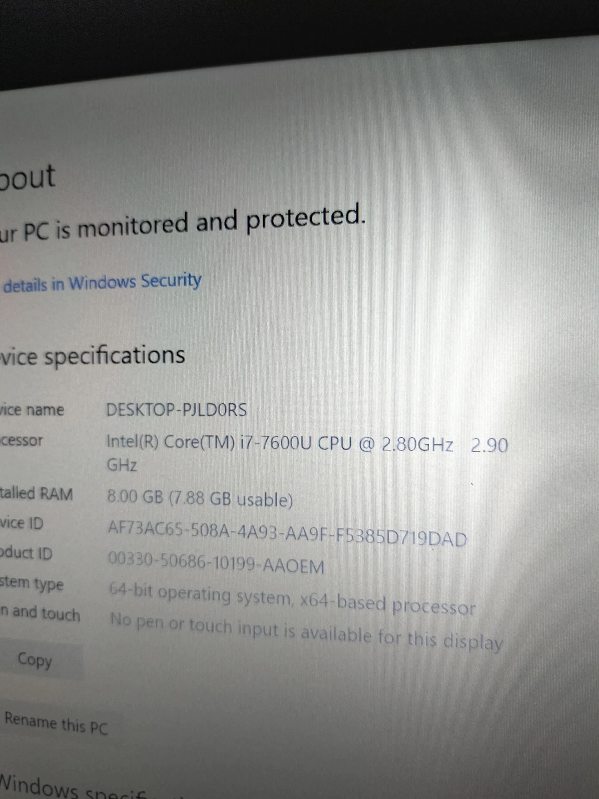 Uk Used Hp EliteBook 840 G4-Core i7-256gb ssd-8gb ram-Exellent battery life - Image 5